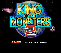 King of the Monsters 2 Title Screen